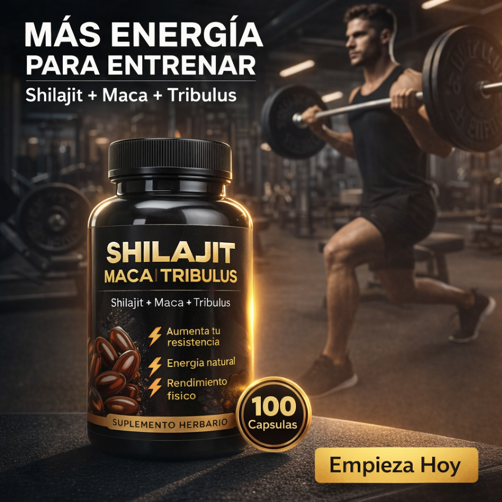 Suplemento Shilajit + Maca 100 capsulas