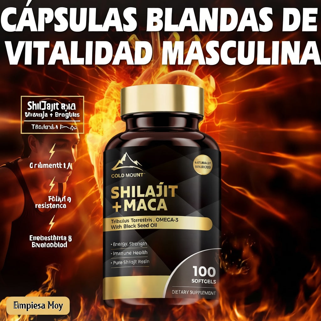 Suplemento Shilajit + Maca 100 capsulas
