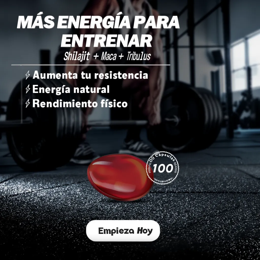 Suplemento Shilajit + Maca 100 capsulas